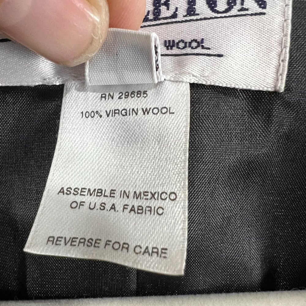 Pendleton 100% Wool Blazer 3 Button Brown Size 14… - image 3